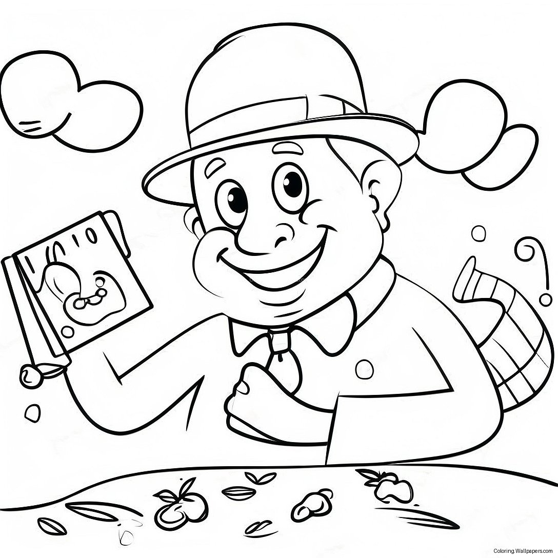 April Fools Funny Prank Coloring Page 16003