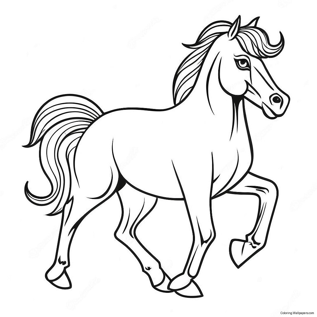 Arabian Horse Coloring Page 29870