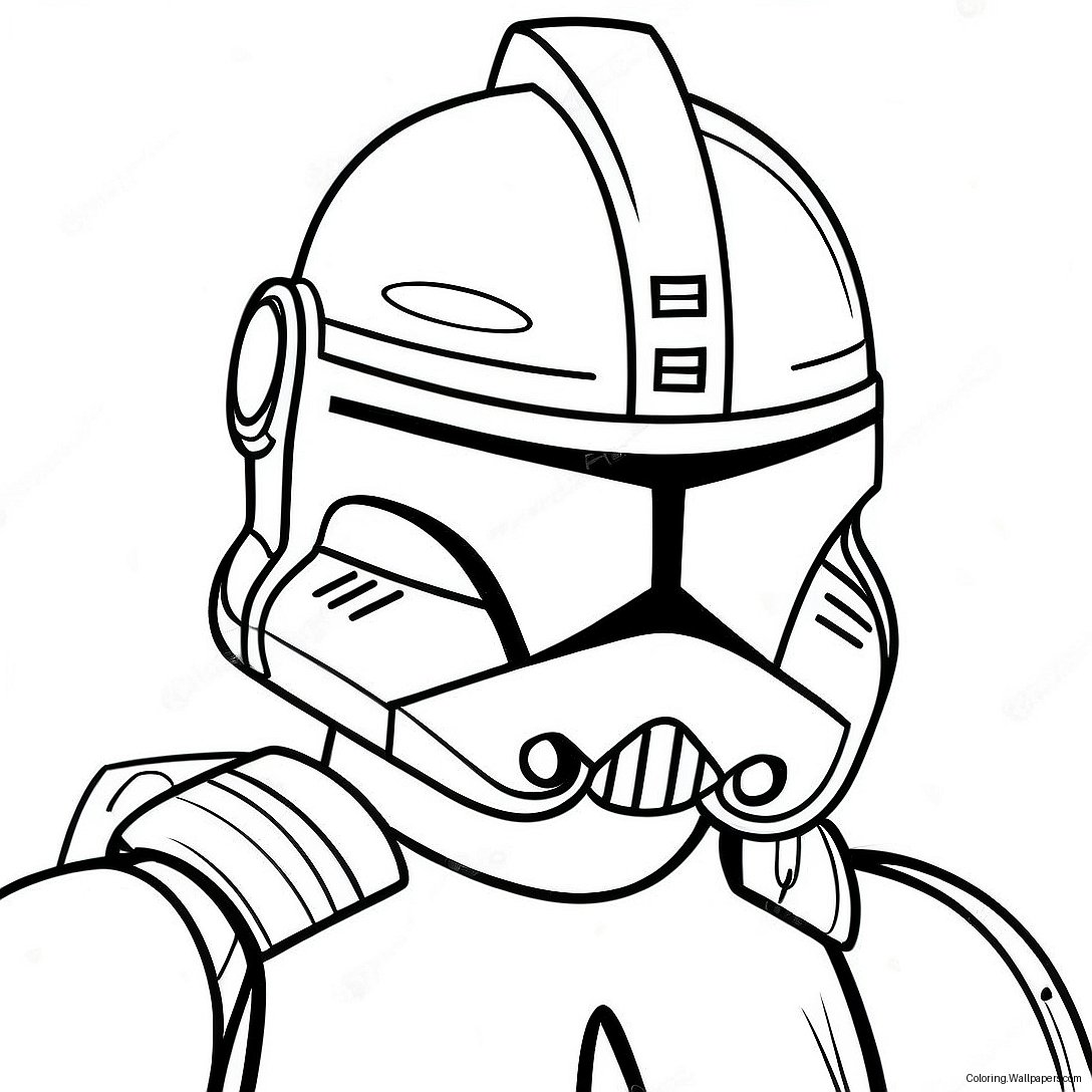 Página Para Colorear Del Clon Trooper Arc 15759