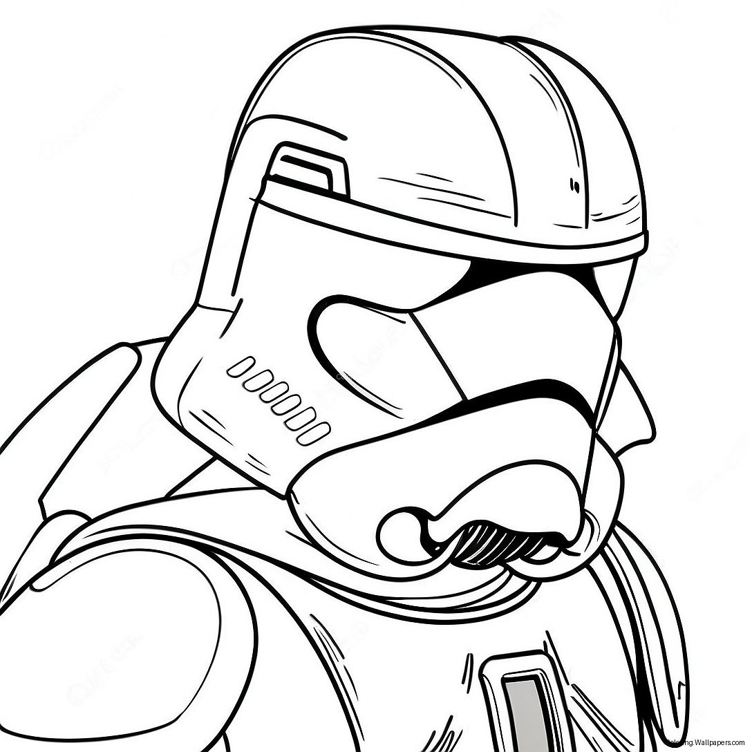 Página Para Colorear Del Clon Trooper Arc 15760