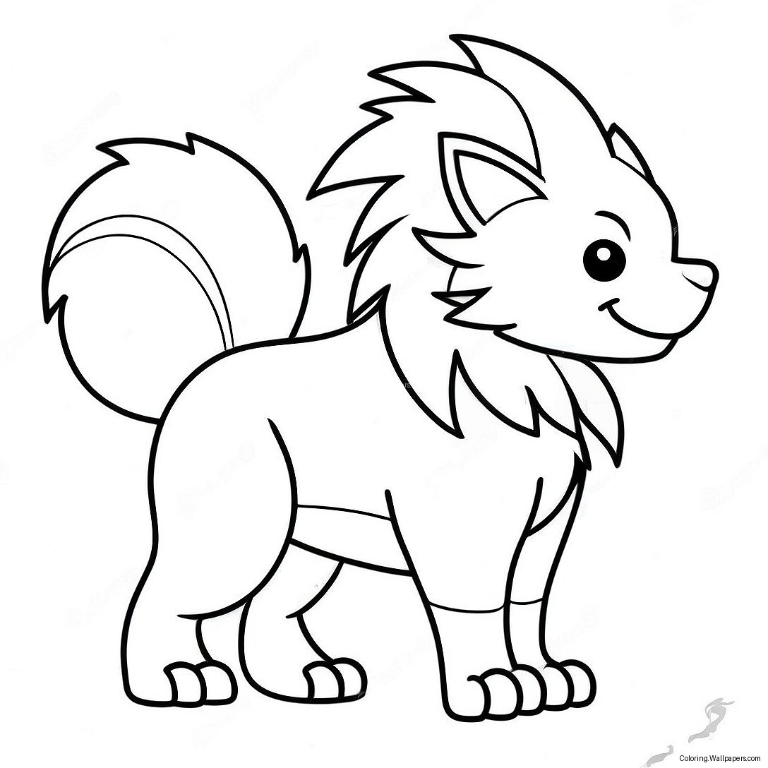 Arcanine Kleurplaat 58546