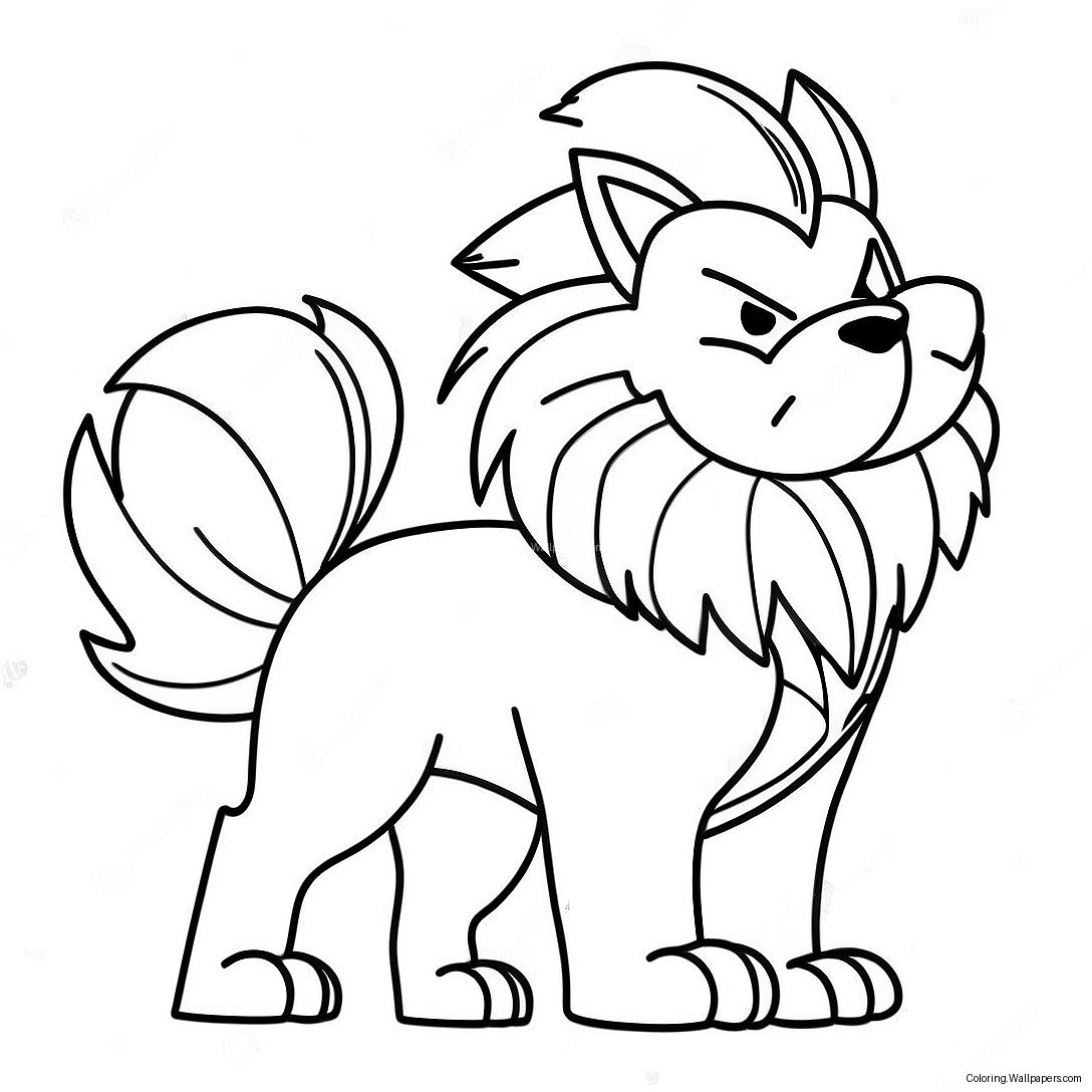 Arcanine Kleurplaat 58548