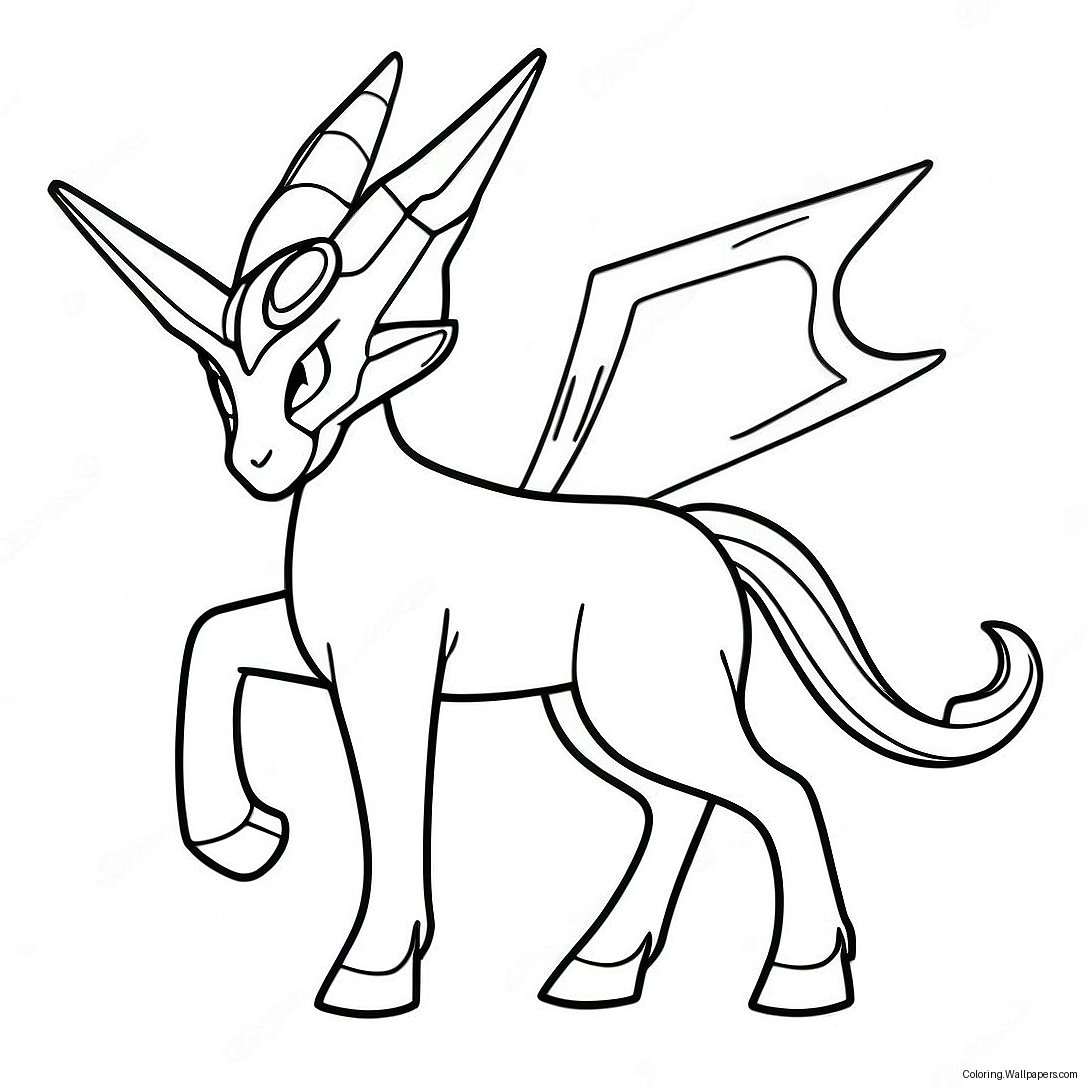 Arceus Coloring Page 9968