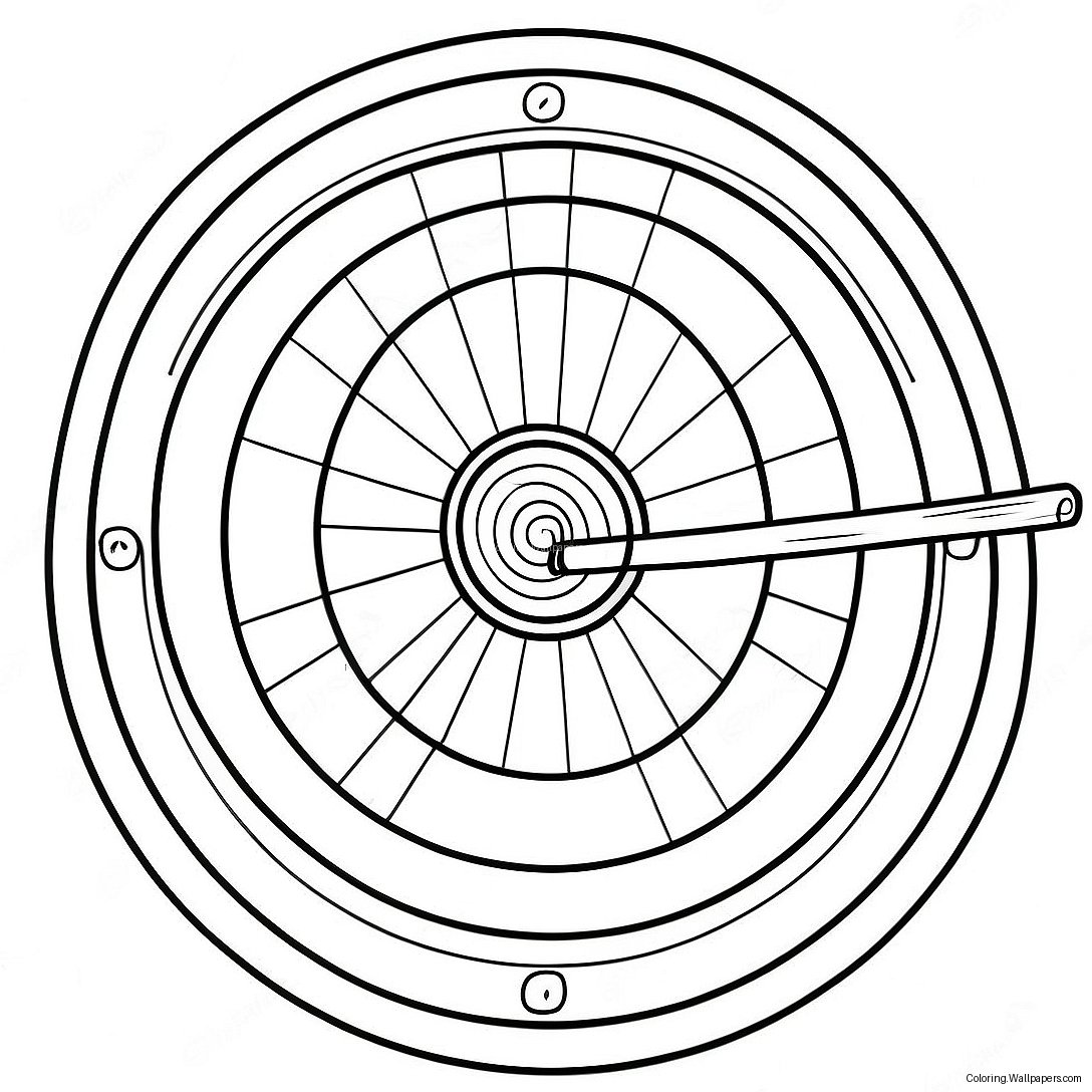 Página Para Colorir Do Alvo De Tiro Com Arco 49580