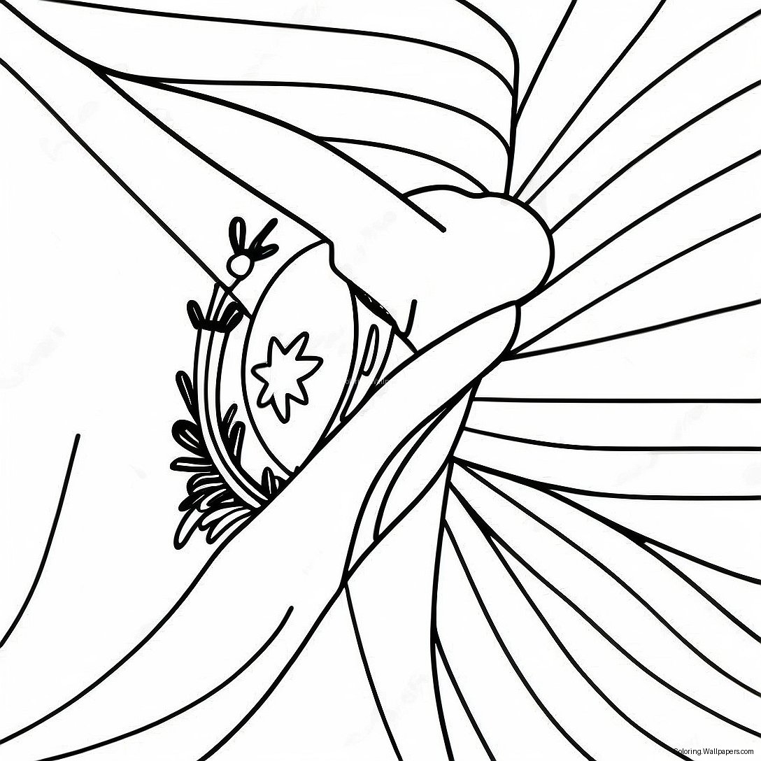 Argentina Flag Coloring Page 15922