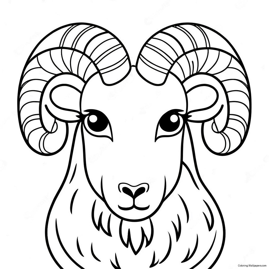 Aries The Ram Coloring Page 2110