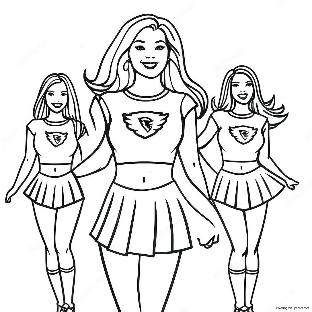 Pagina Da Colorare Cheerleader Degli Arizona Cardinals 24107