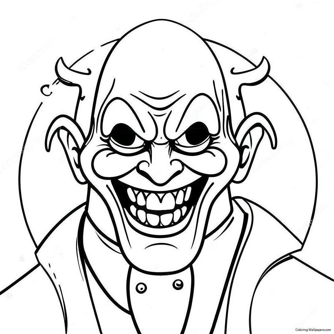 Artistic Terrifier Character Coloring Page 31448