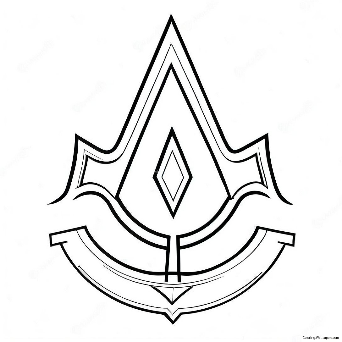 Assassin's Creed Logotyp Målarbild 28349