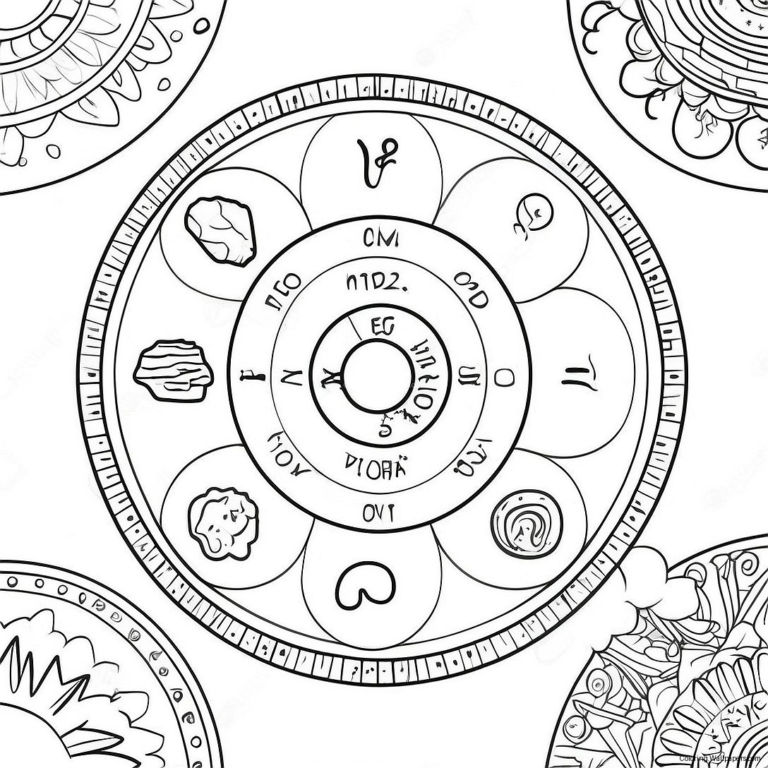 Astrology Coloring Page 20210