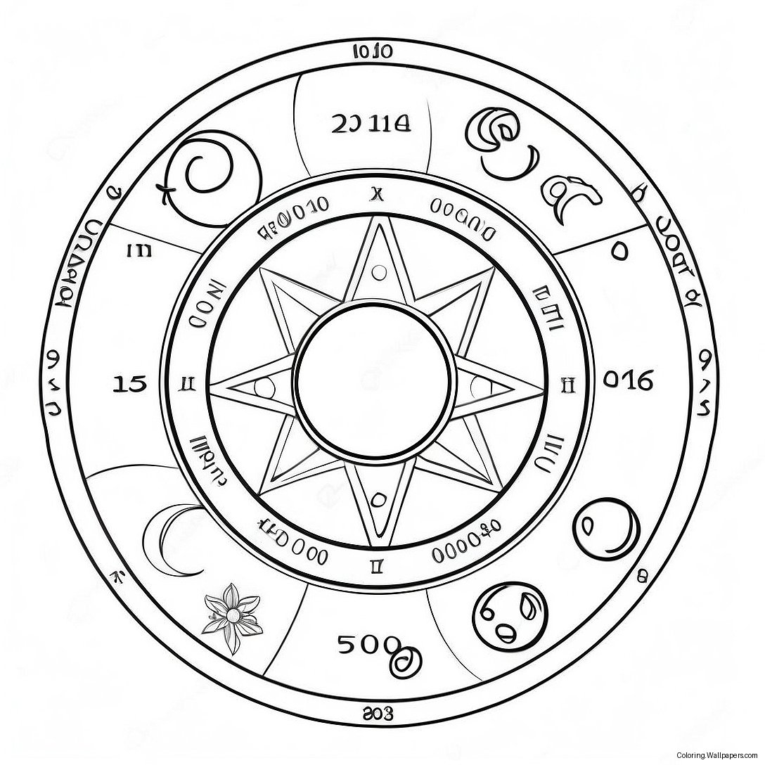 Astrology Coloring Page 20211