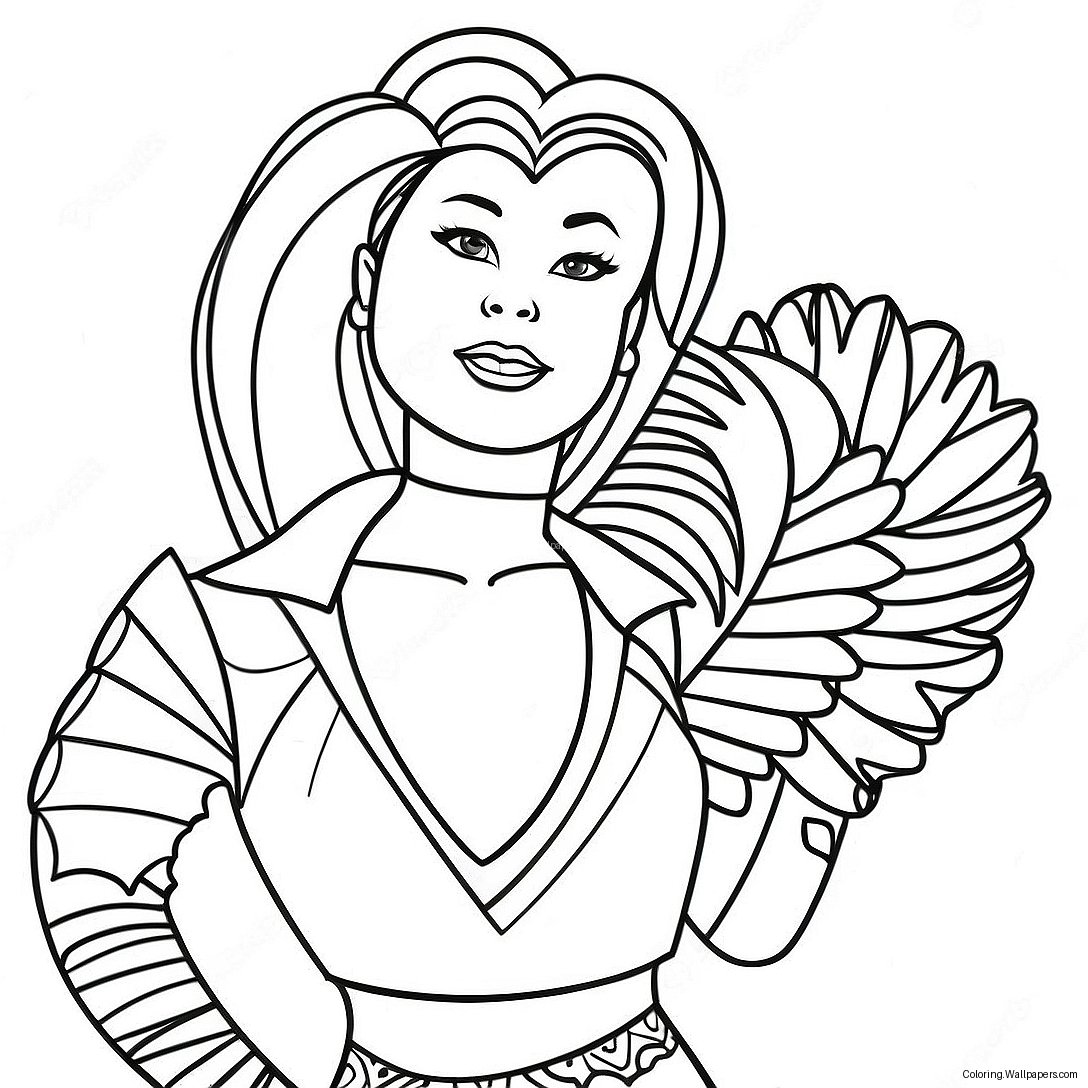 Atlanta Falcons Cheerleader Coloring Page 30252