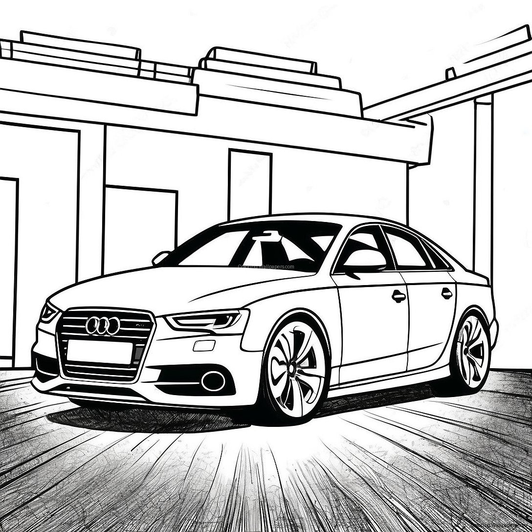 Página Para Colorir Do Audi 28577