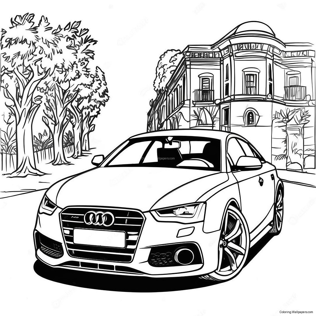 Page À Colorier Audi 28579