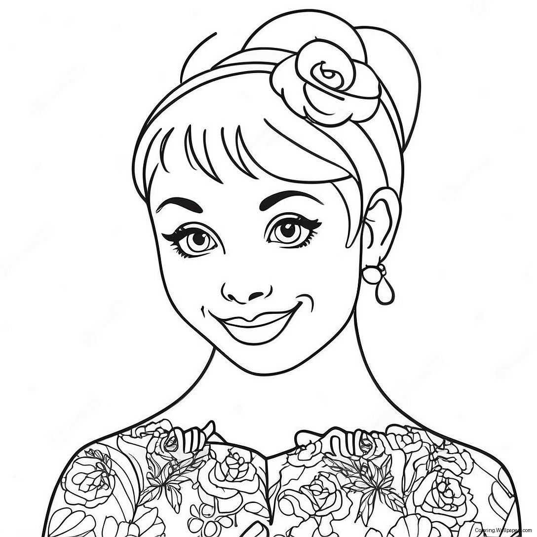 Audrey Descendants Coloring Page 34320