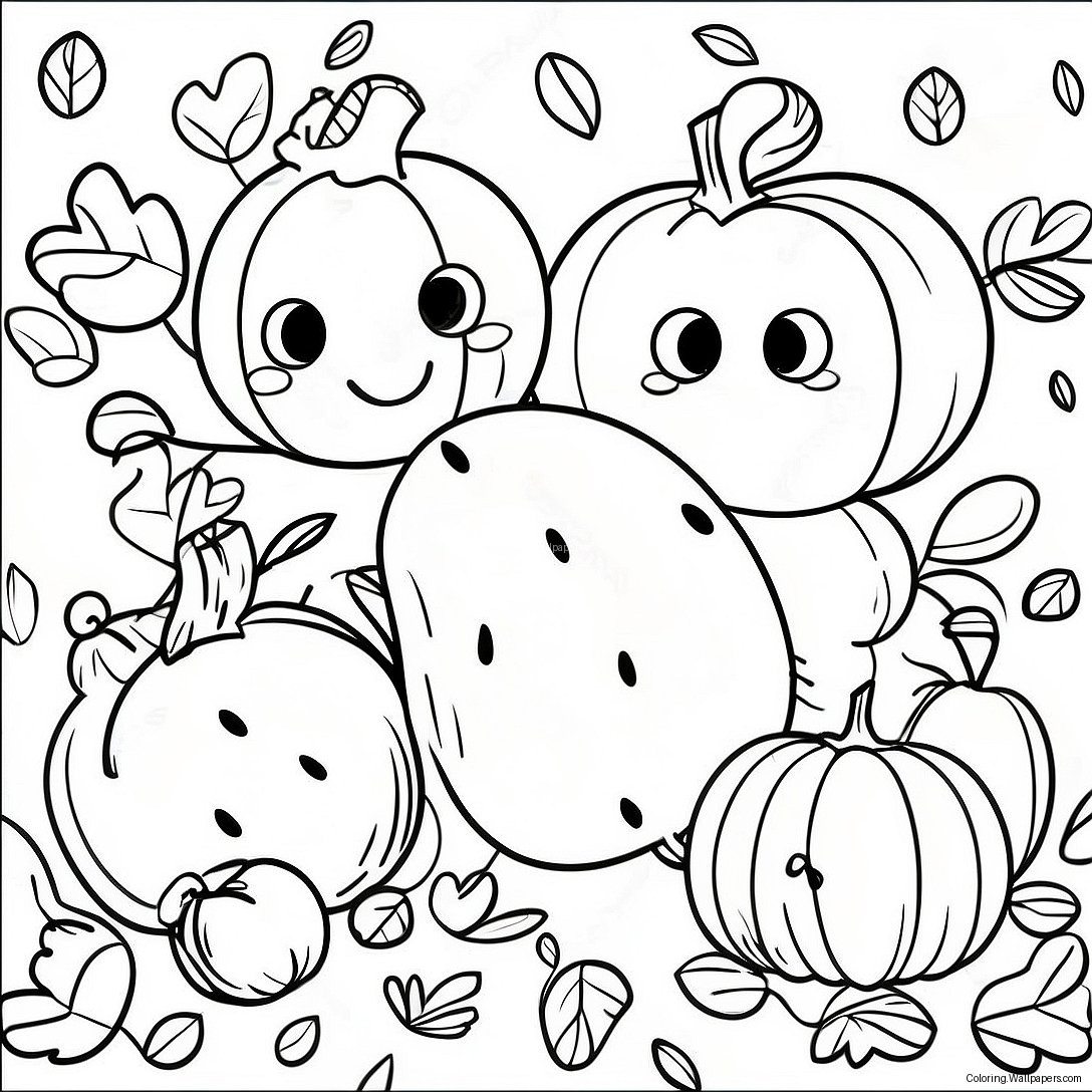 Autumn Themed Math Coloring Page 38134