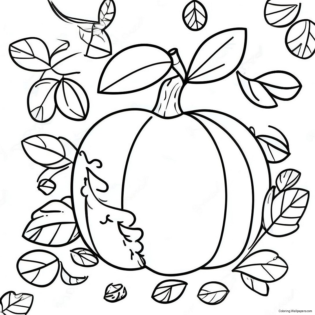 Autumn Themed Math Coloring Page 38135