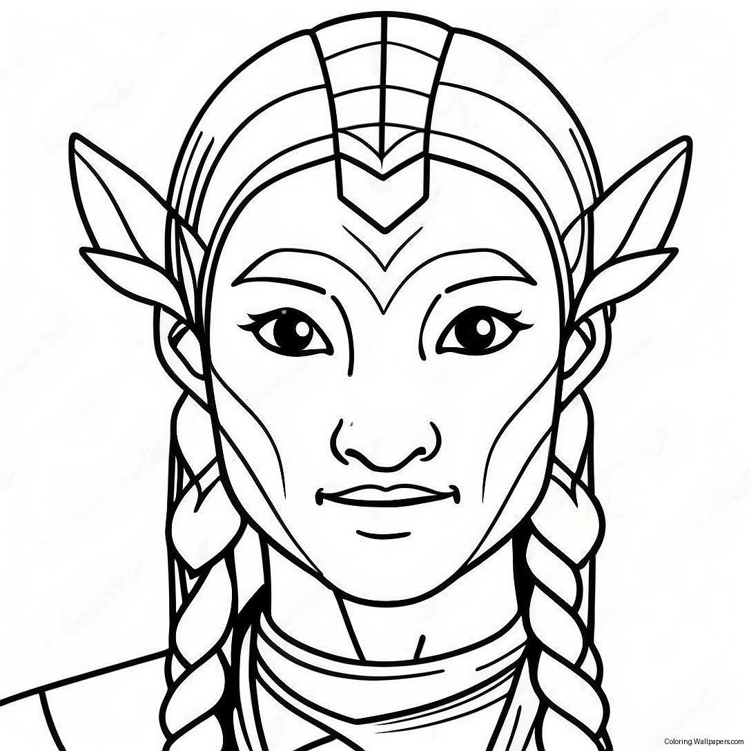 Avatar Character Coloring Page 6737