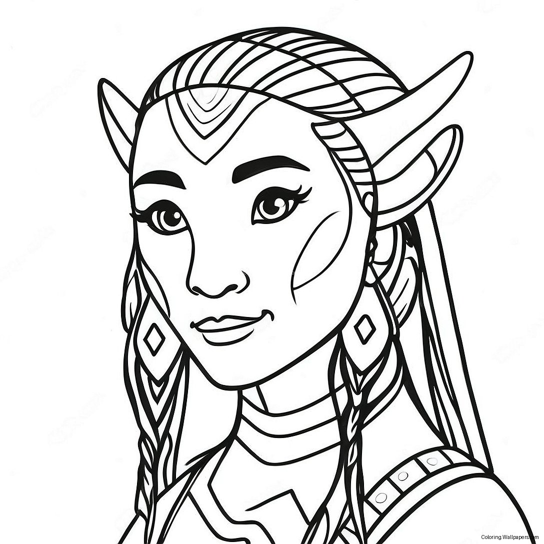 Avatar Character Coloring Page 6740