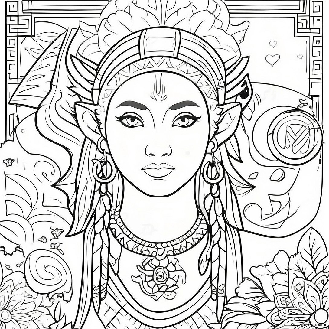 Avatar Elements And Symbols Coloring Page 6745