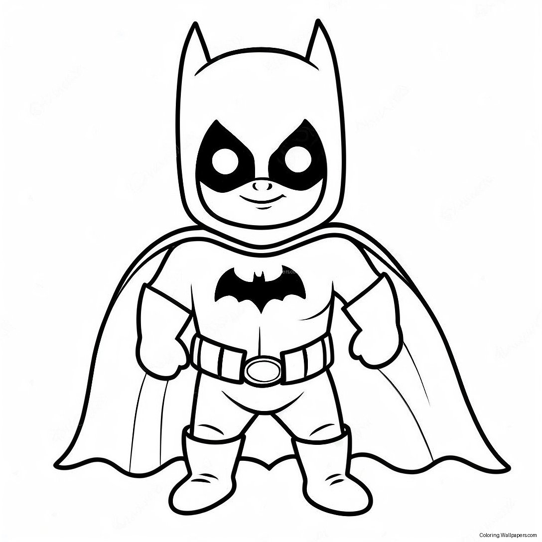 Página Para Colorir Do Bebê Batman Em Um Traje Fofo 40649