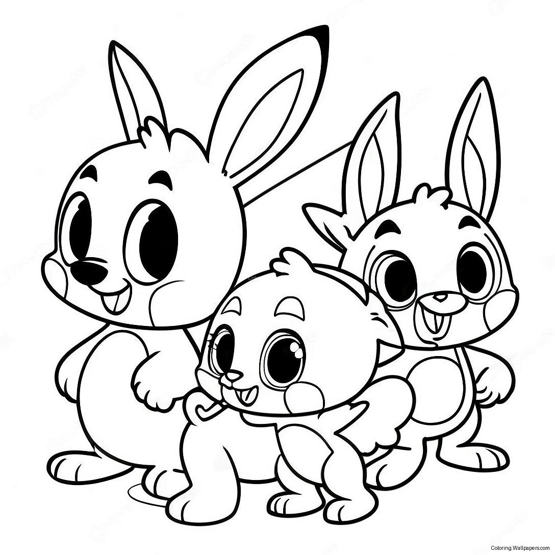 Baby Looney Tunes Characters Coloring Page 49165