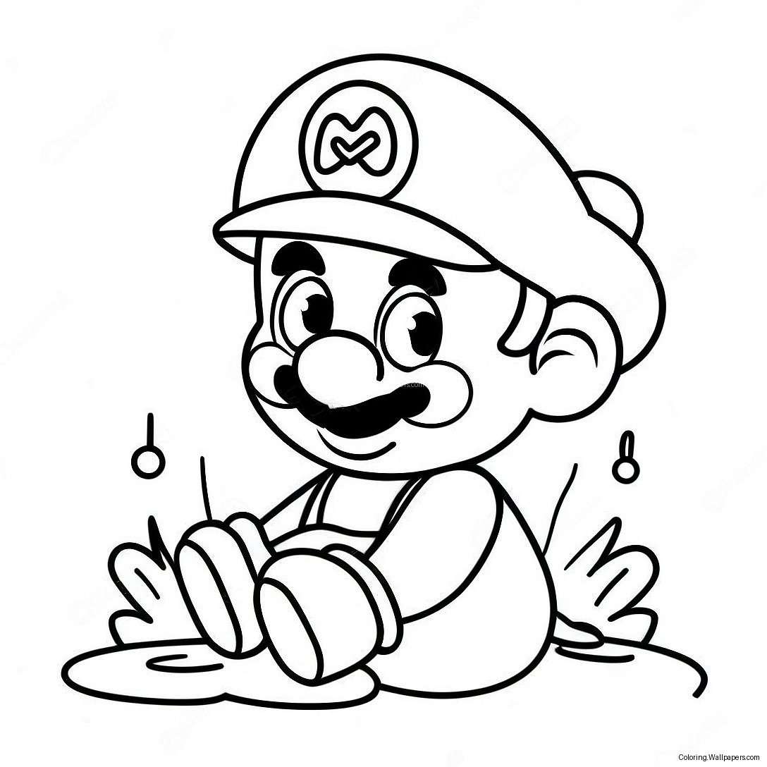 Baby Mario Coloring Page 38329