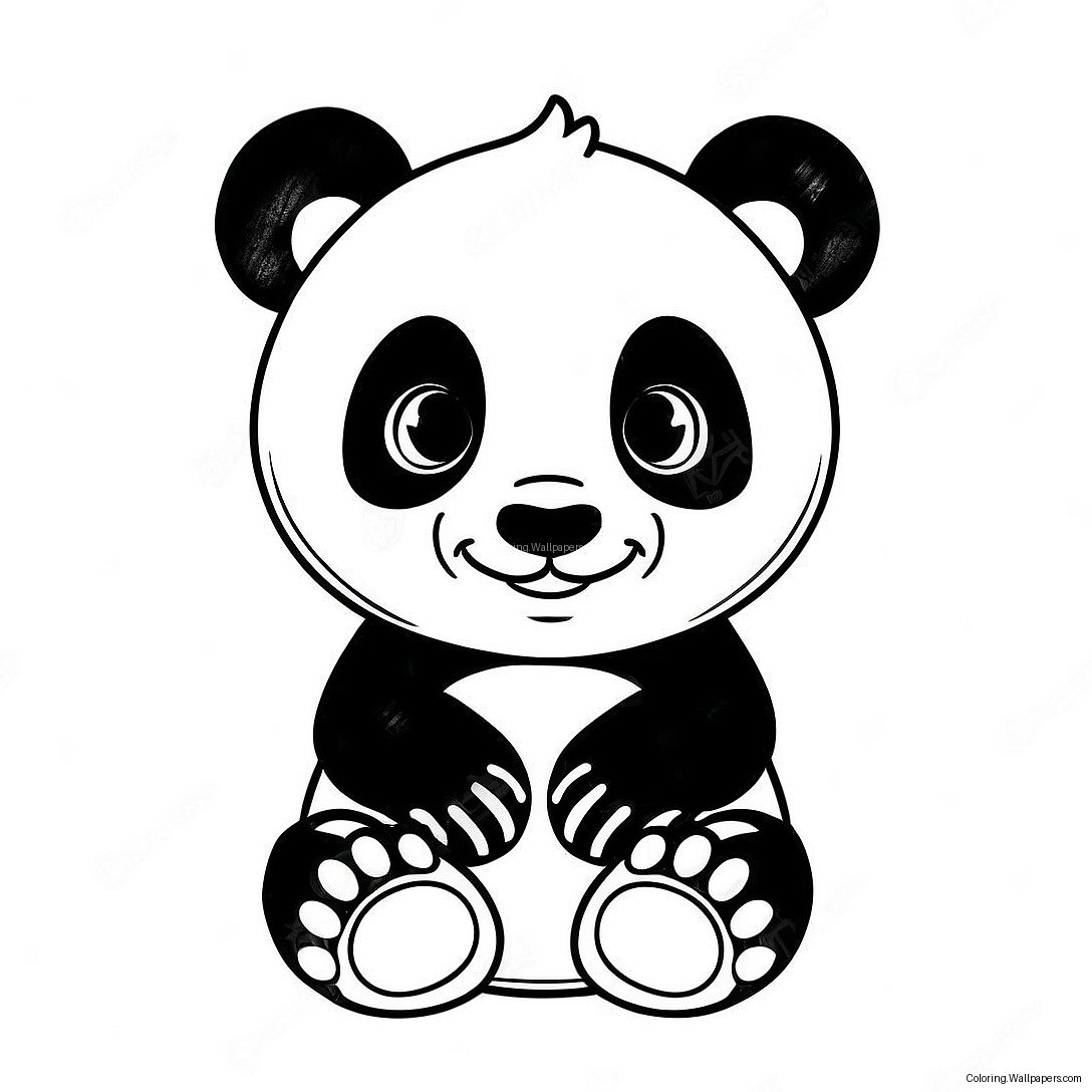 Baby Panda Kleurplaat 35849