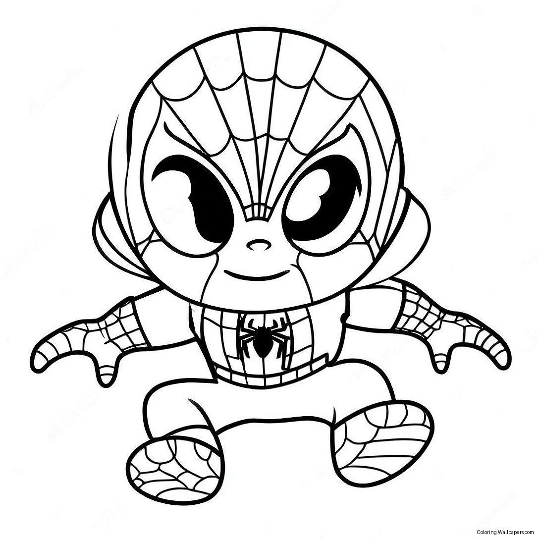 Baby Spiderman Ausmalbild 12841