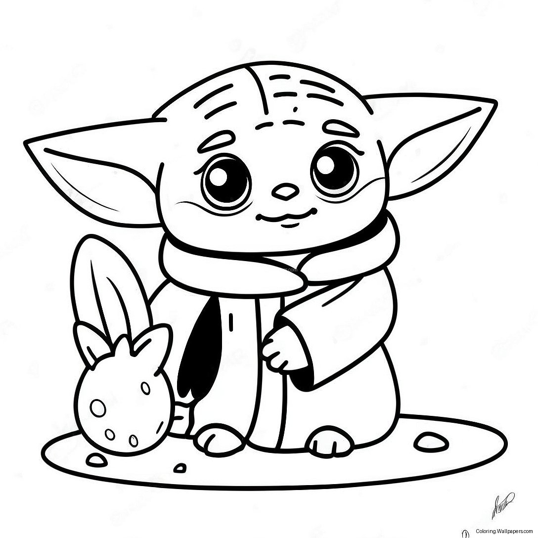 Baby Yoda Påskehare Malebog 56390