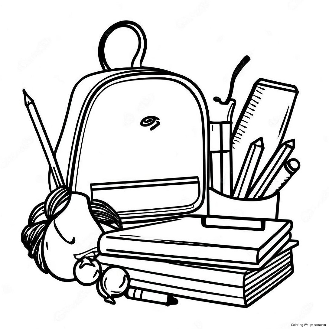 Back To School Night Coloring Page 42813