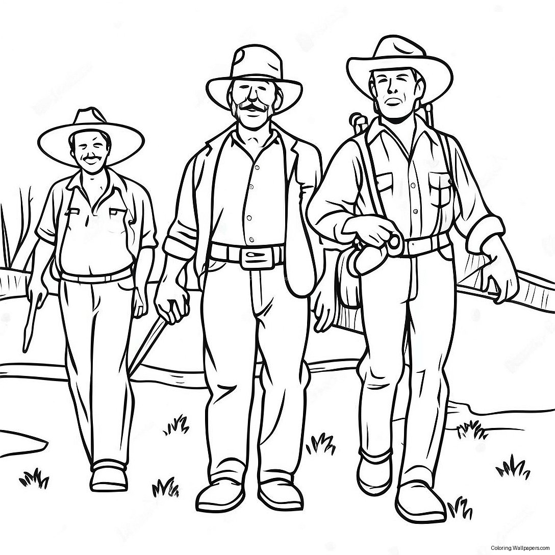 Page À Colorier Personnages Du Film Retour À L'outback 23537