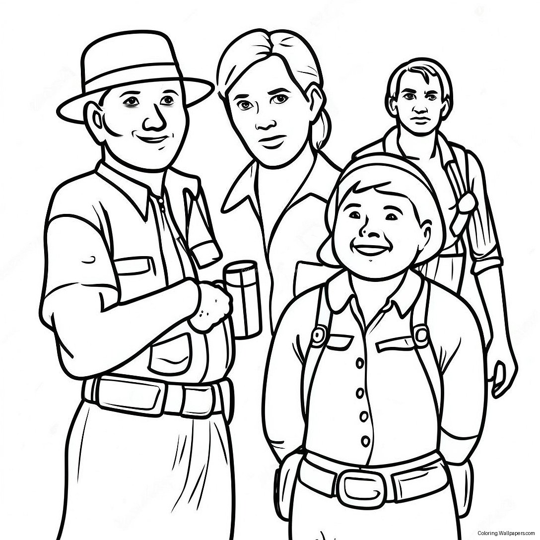 Back To The Outback Movie Characters Coloring Page 23539