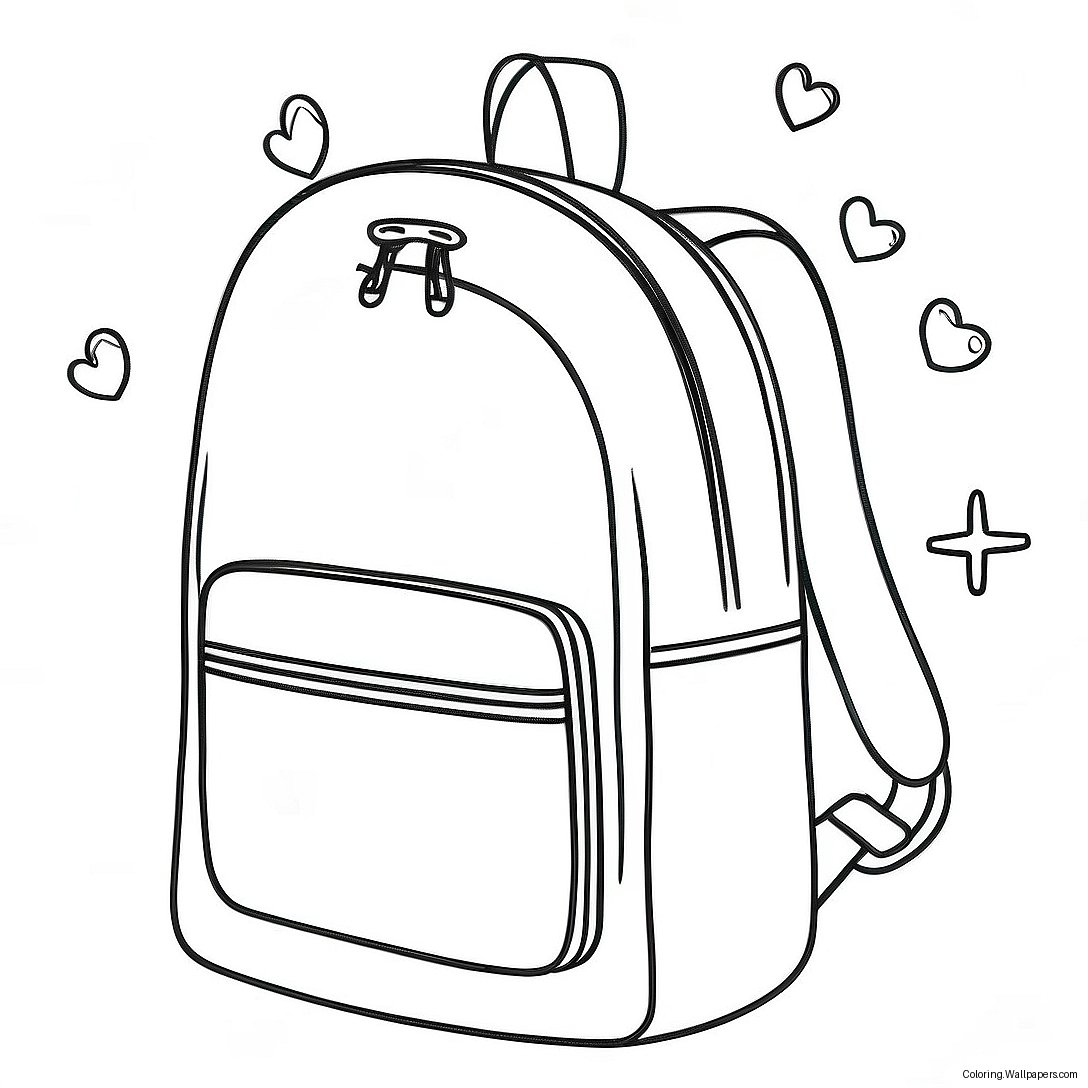 Backpack Coloring Page 10012