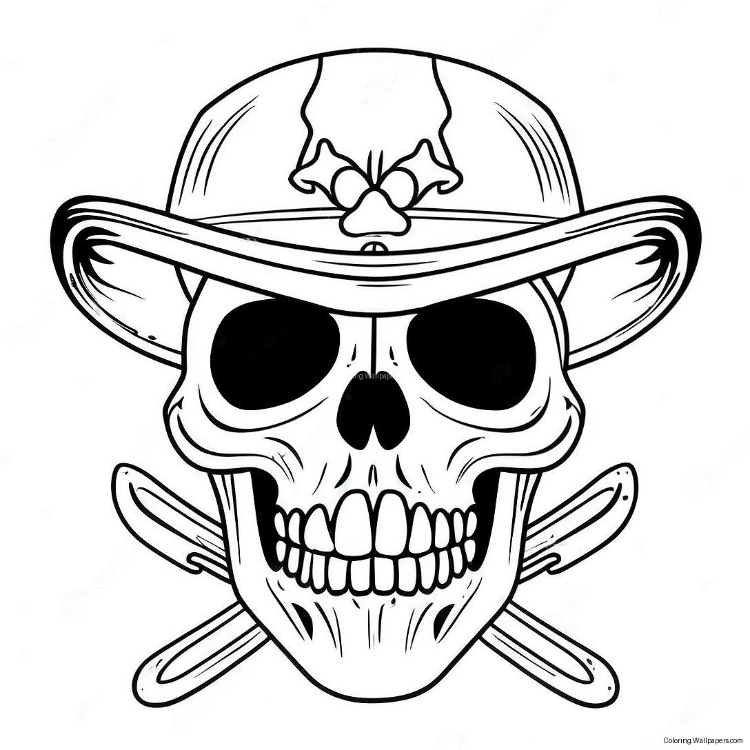 Bad Ass Skull Coloring Page 14855