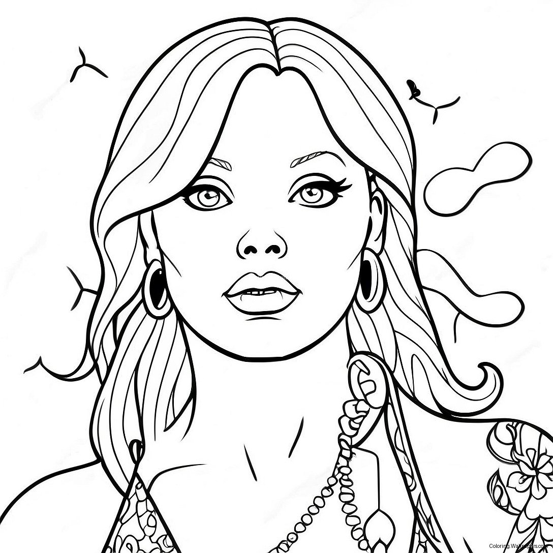 Bad Bitch Empowerment Coloring Page 40134