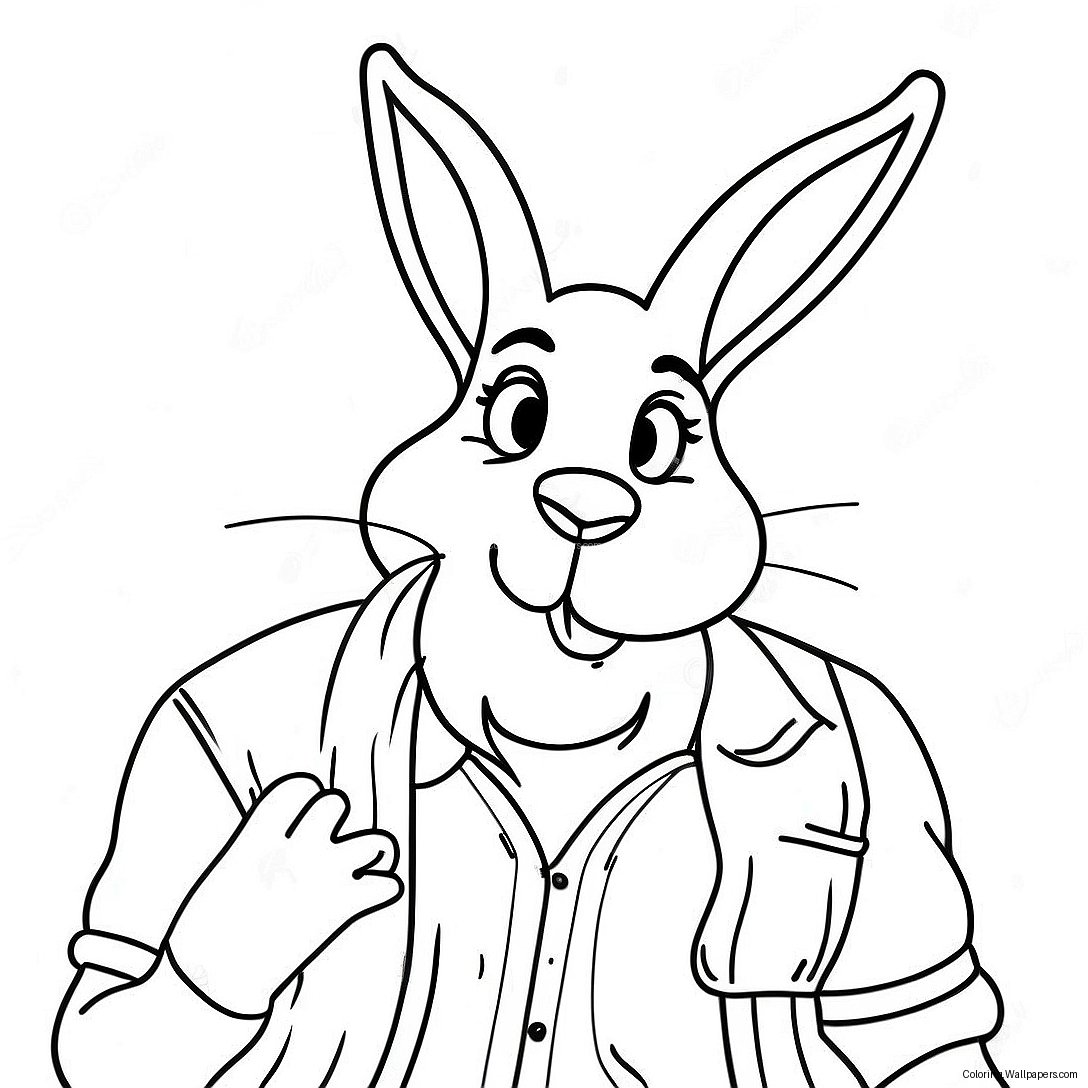 Bad Bunny Coloring Page 4461