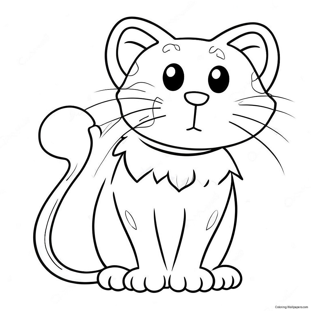 Bad Kitty Coloring Page 31659