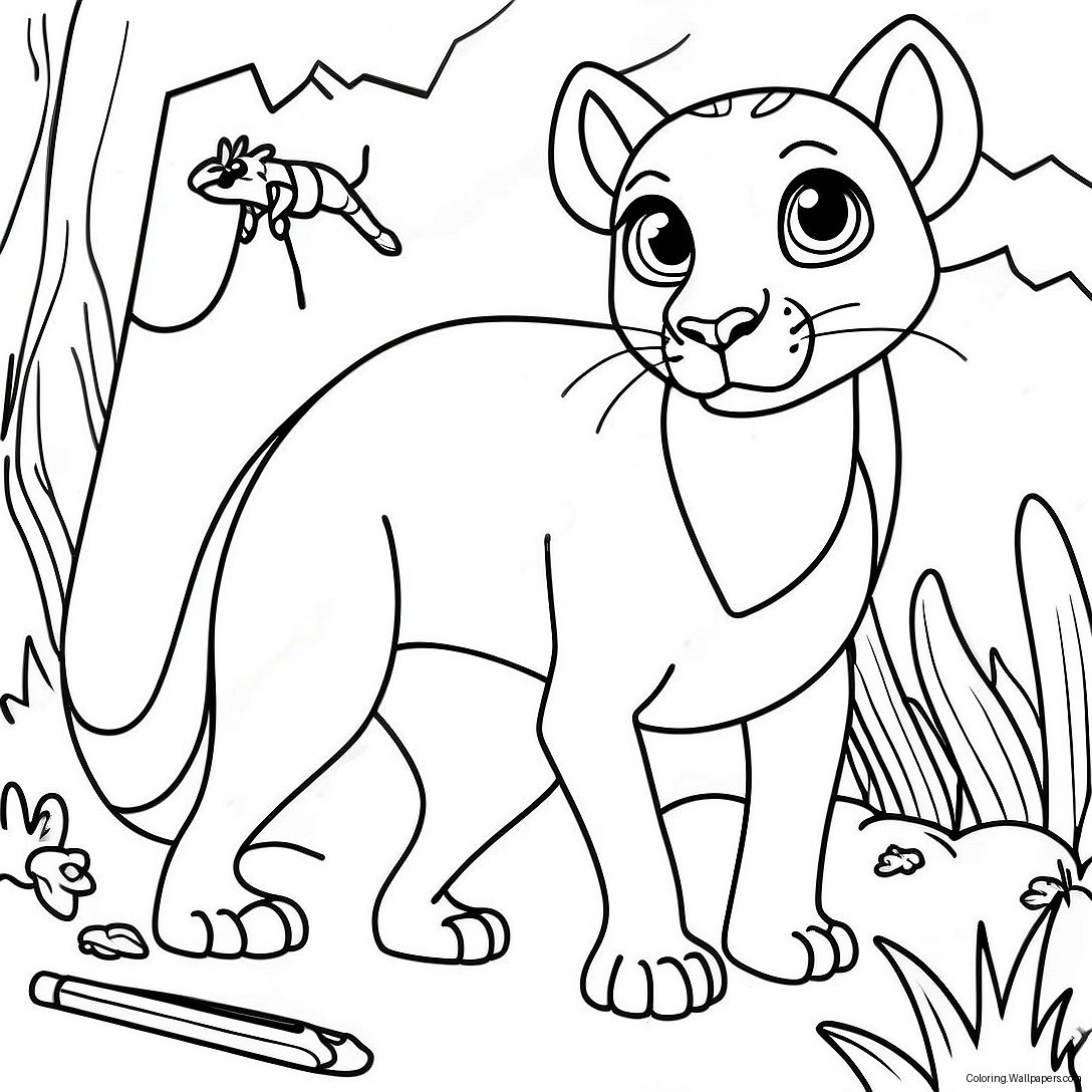 Bagheera Jungle Coloring Page 58643