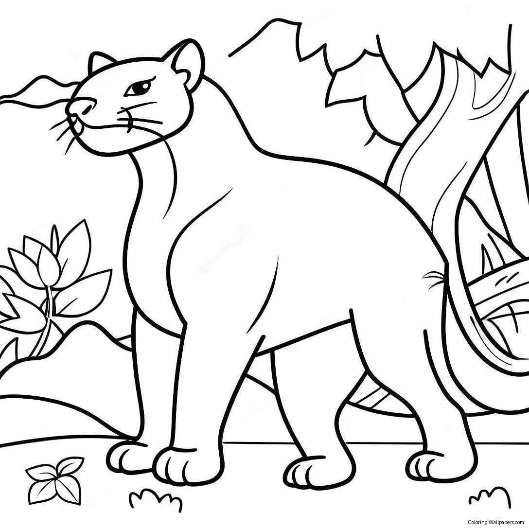 Bagheera Jungle Coloring Page 58644