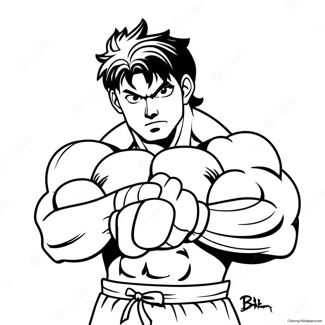 Baki Coloring Page 10069