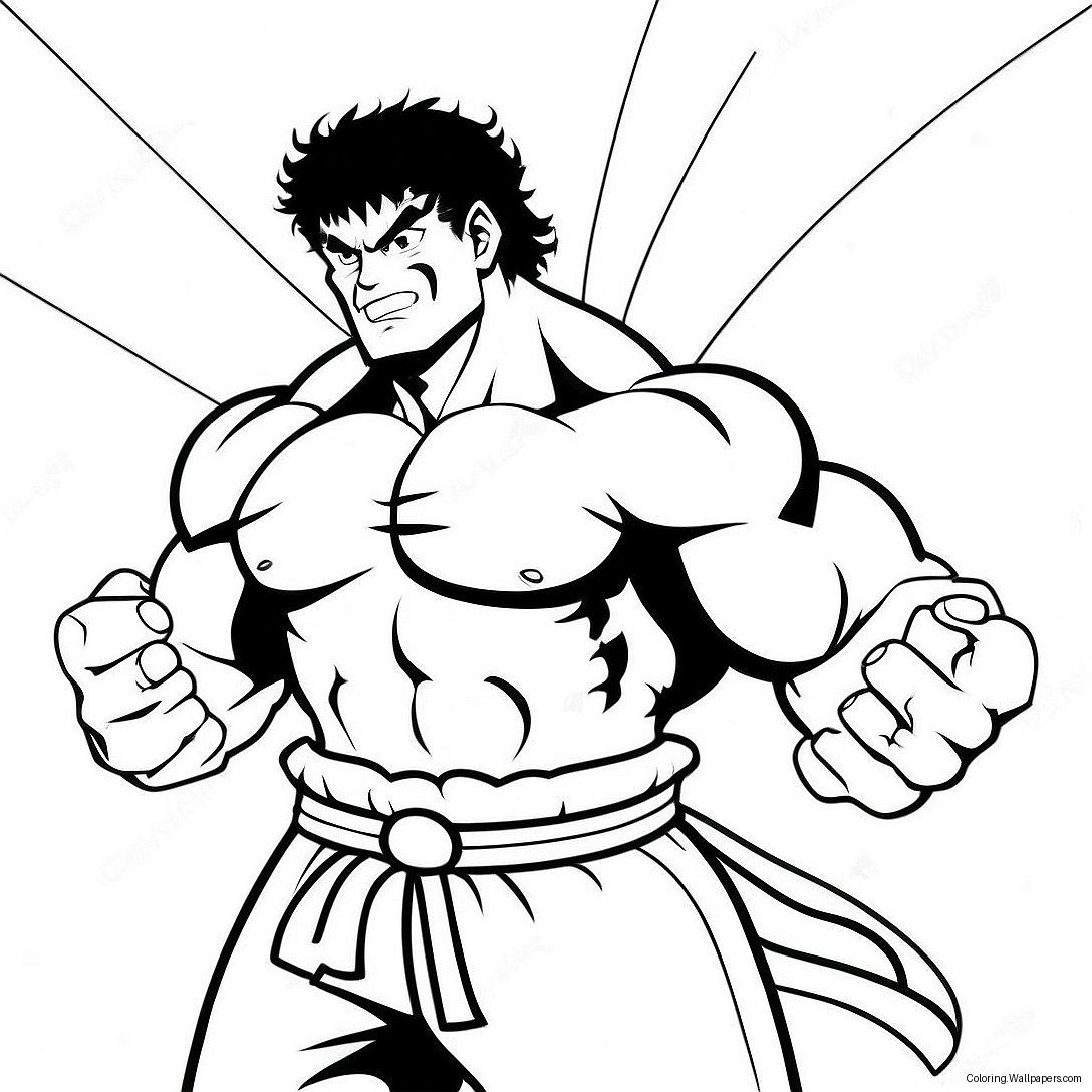 Baki Coloring Page 10070