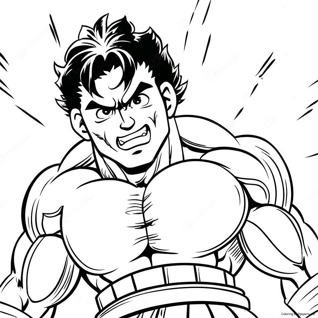 Baki Coloring Page 10072