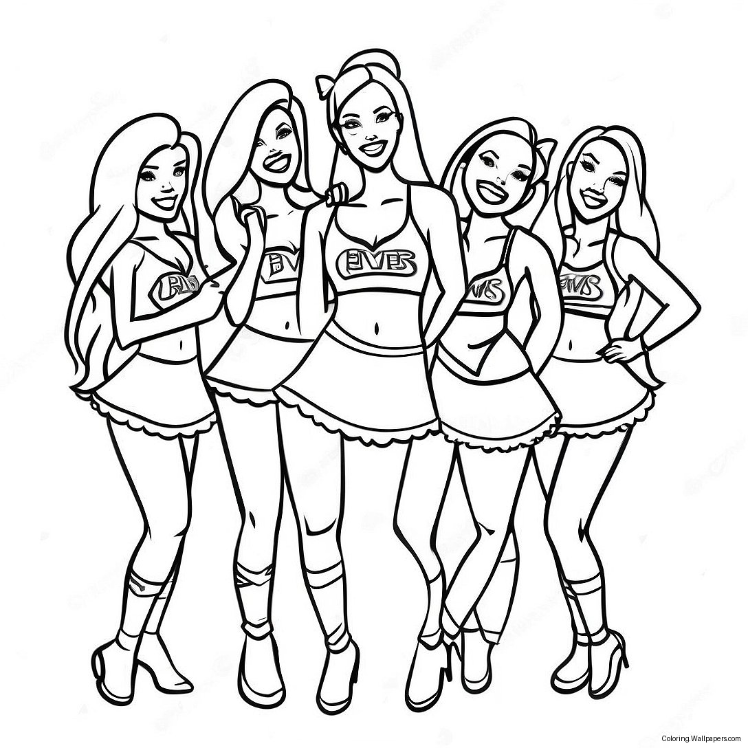 Baltimore Ravens Cheerleaders Coloring Page 12690