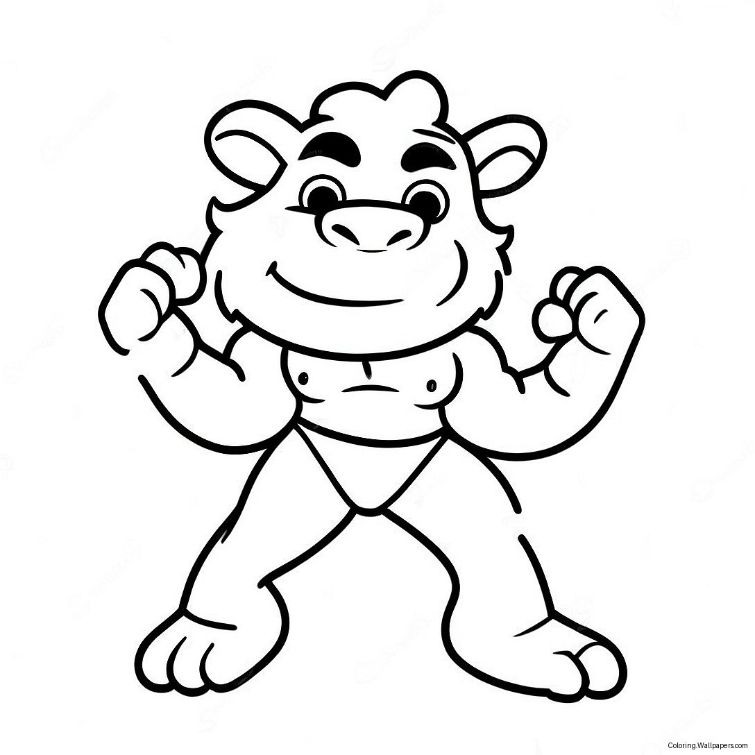 Bam Bam Coloring Page 9673