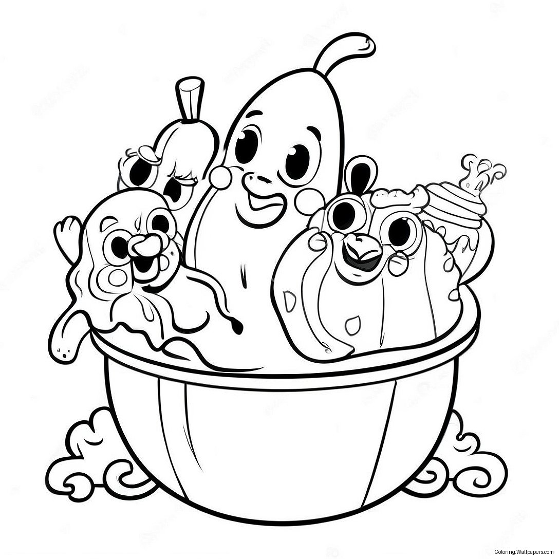 Banana Splits Coloring Page 47447