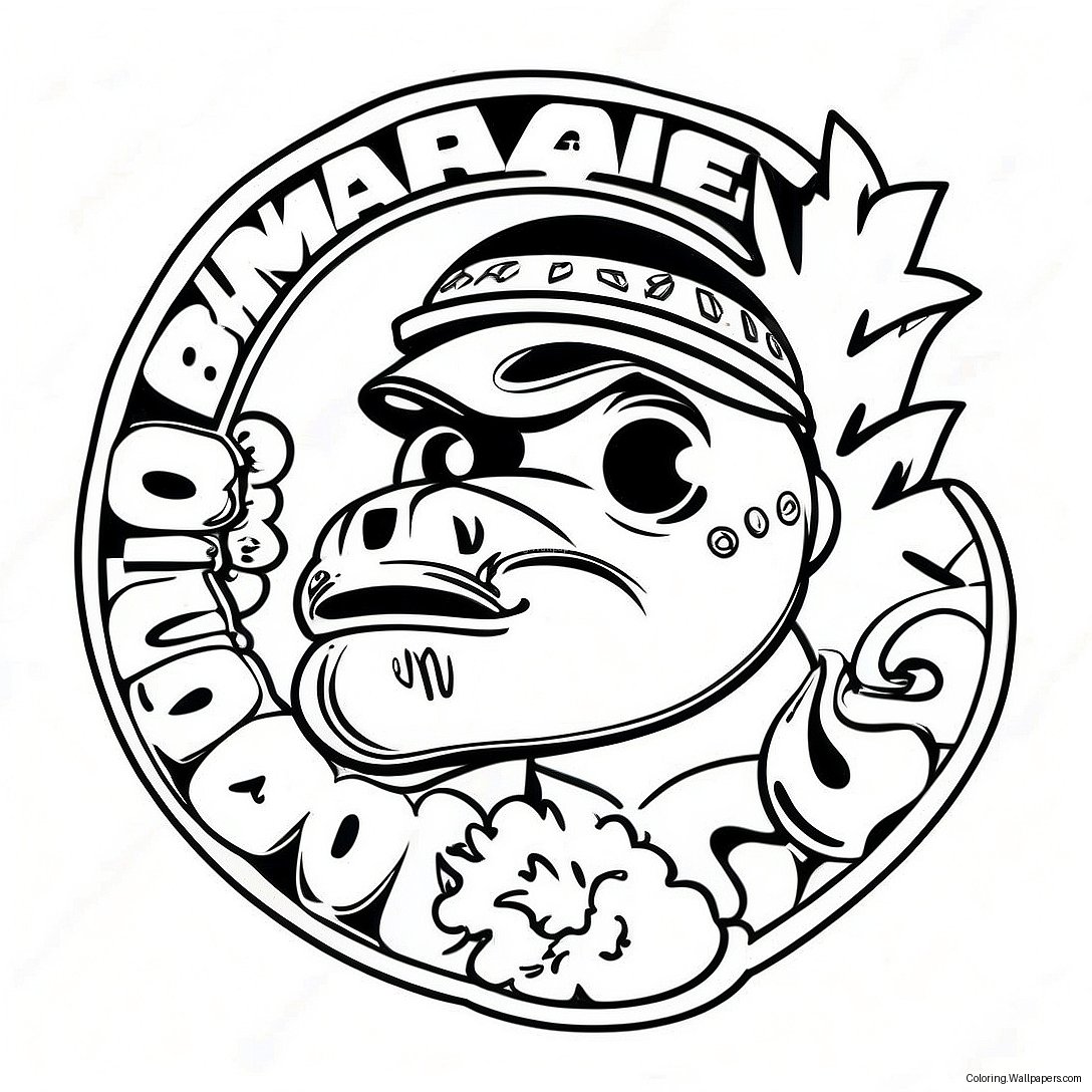 Bape Logo Värittämissivu 16364