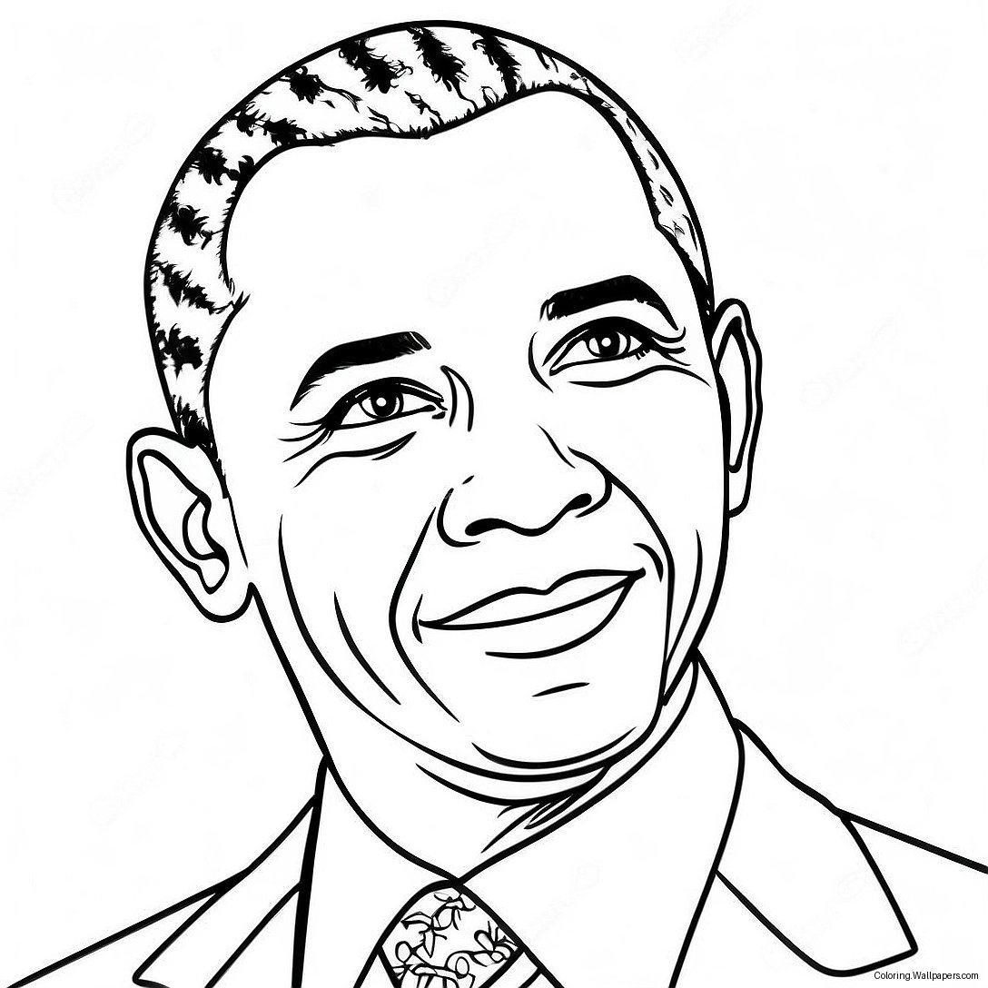 Barack Obama Coloring Page 28746