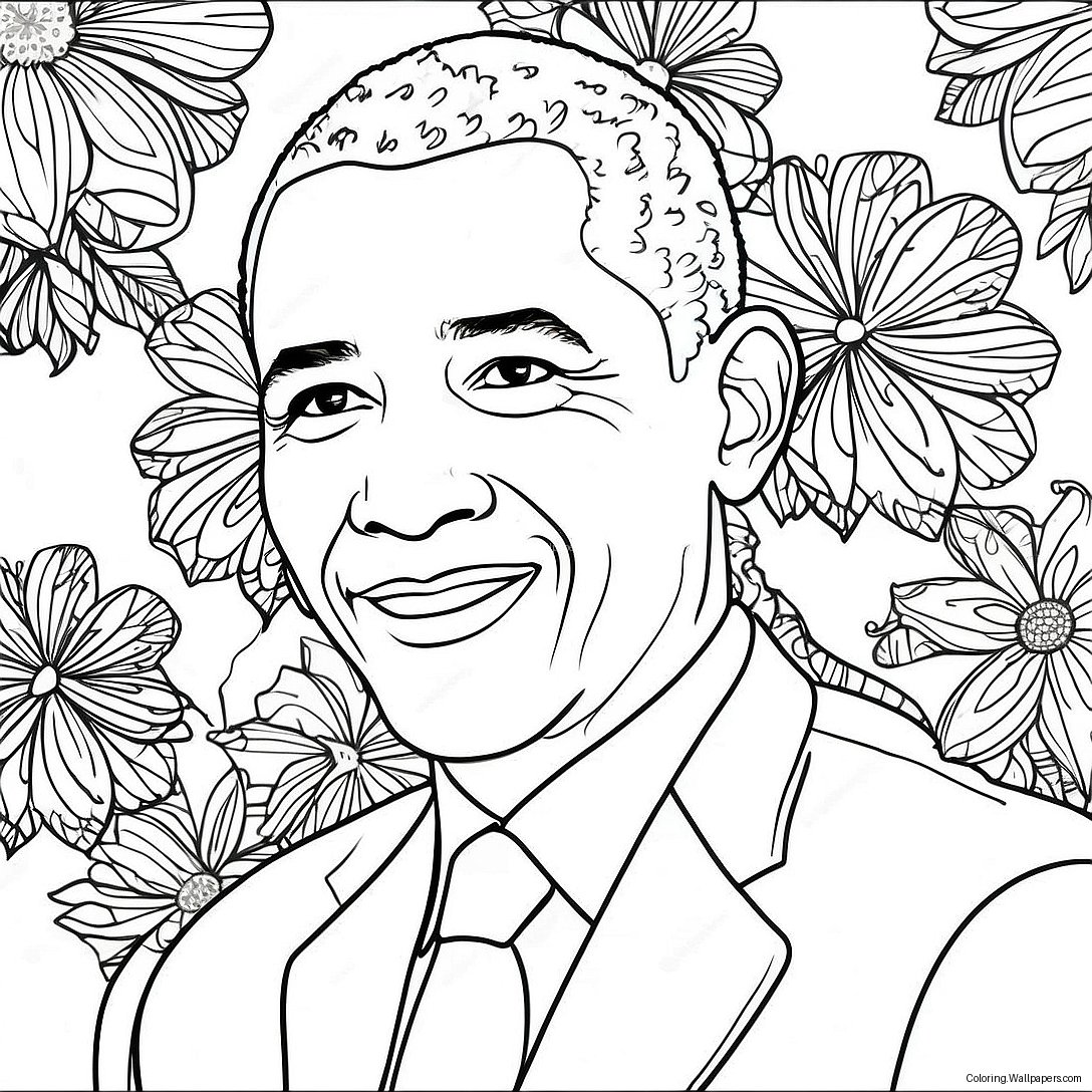 Barack Obama Coloring Page 28748