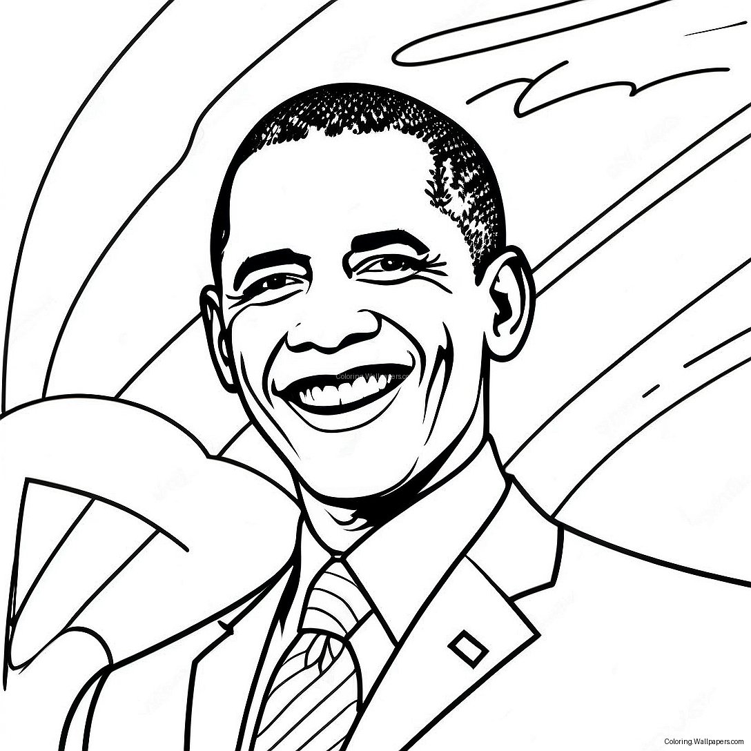 Barack Obama Inspirational Quote Coloring Page 28755